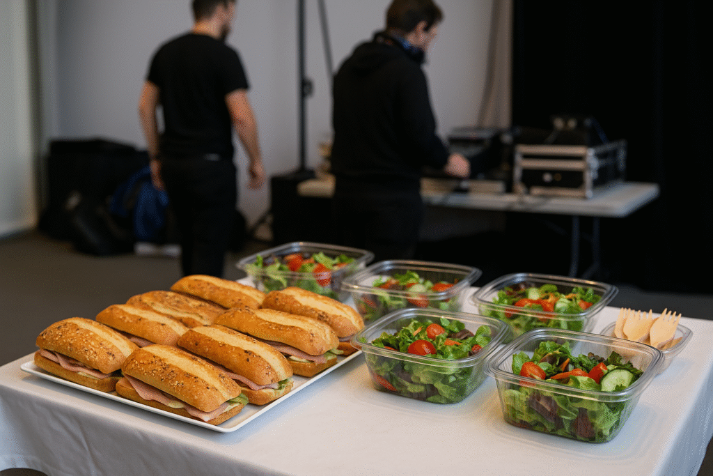Catring pour évènement / Restauration pour technicien et artiste et backtage