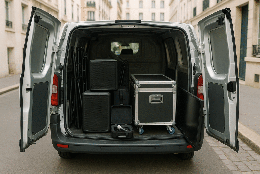 Chargement de véhicule utilitaire 